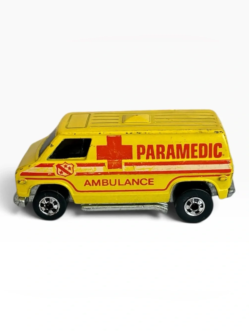 Hot Wheels Supervan Paramedic Ambulance Hong Kong Yellow Loose 1974 Blackwall